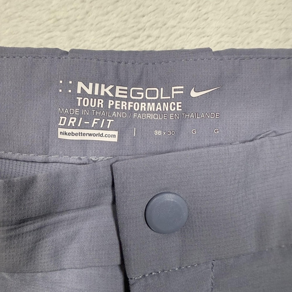 Nike Golf Dri-FIT Tour Performance Pants Mens 36x30 Gray Lightweight 509737-500 - Picture 3 of 13